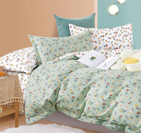 Florida Hudson King Size Imported Bed Sheet Set with Coordinated Pillow Covers